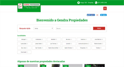 Desktop Screenshot of gendrapropiedades.com.ar